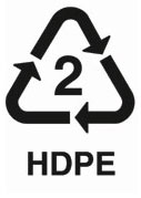 HDPE plastic bottles